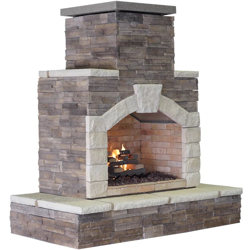 Old Chicago Outdoor Fireplace