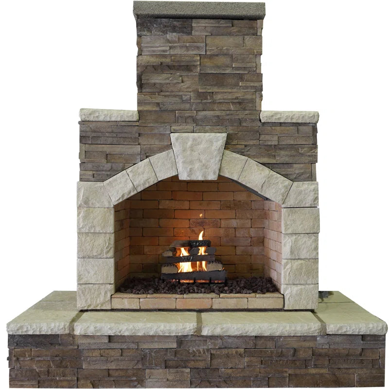 Old Chicago Outdoor Fireplace